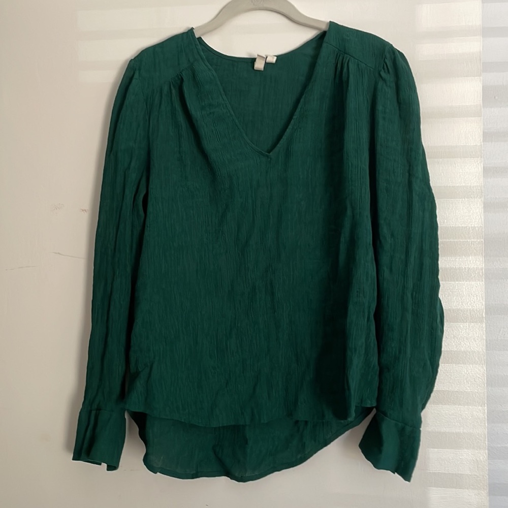 Green long sleeve blouse from treasure & bond